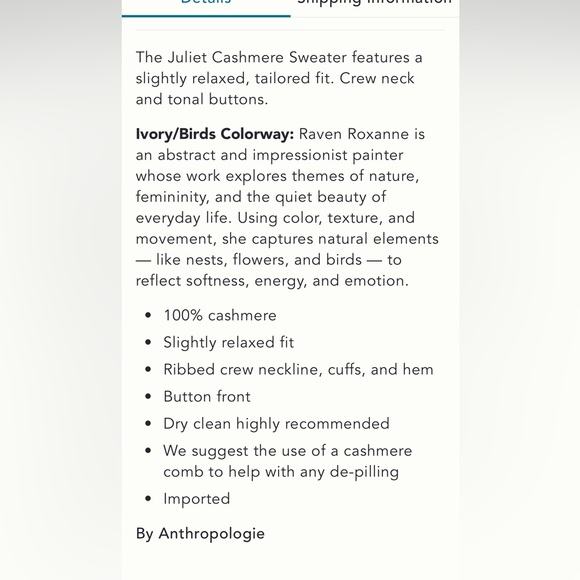 Anthropologie Juliet Cashmere Cardigan - Picture 5 of 5